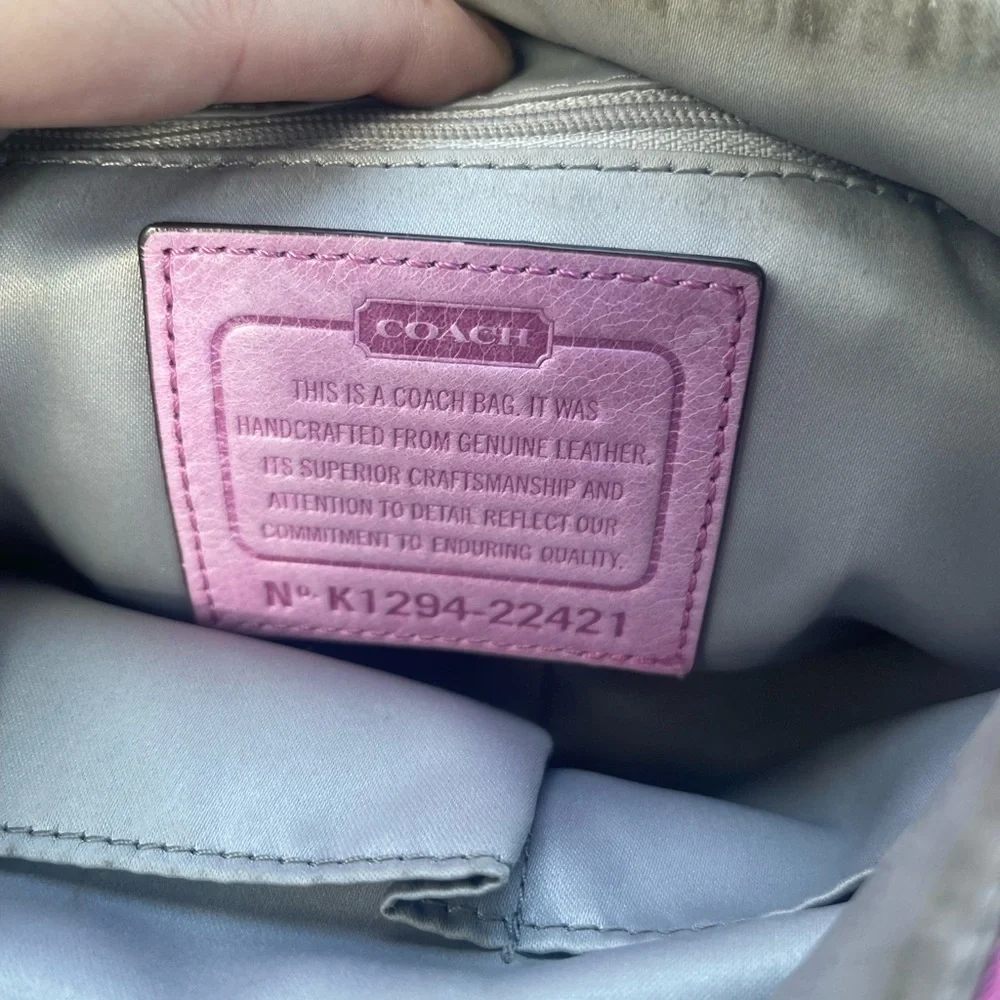 Pink Coach Purse - Picture 4 of 4